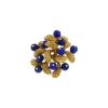 Van Cleef & Arpels Gui brooch in yellow gold and lapis-lazuli - 00pp thumbnail