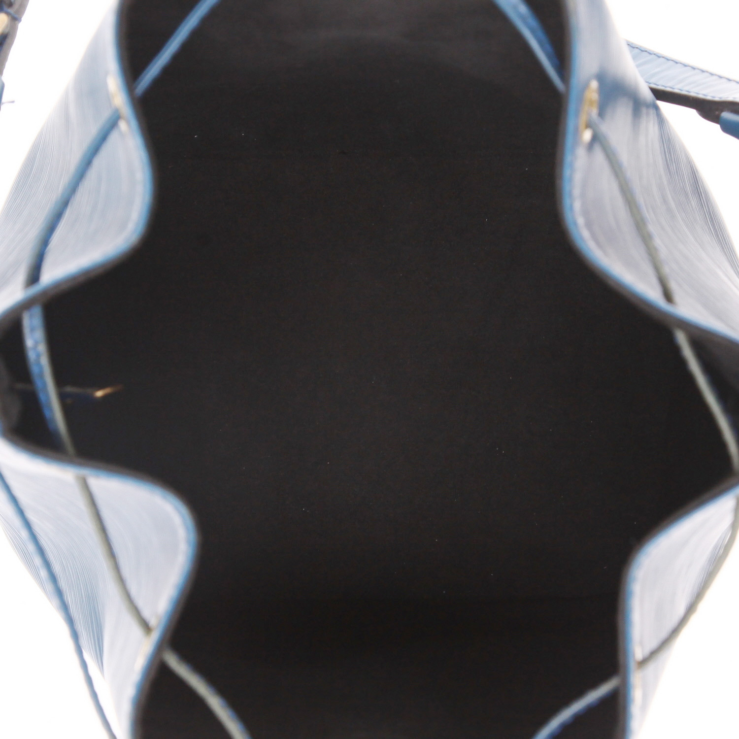 Sac cabas Louis Vuitton  Noé en cuir épi bleu - Detail D3