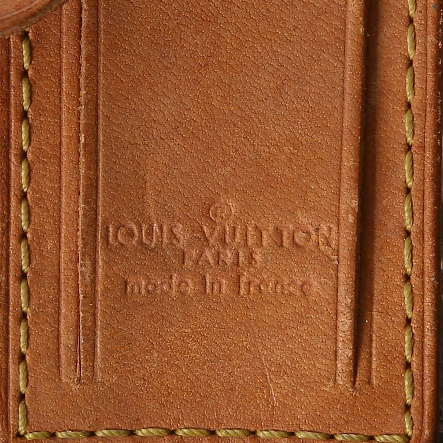 Louis Vuitton  Bisten 55 suitcase  in brown monogram canvas  and lozine (vulcanised fibre) - Detail D6