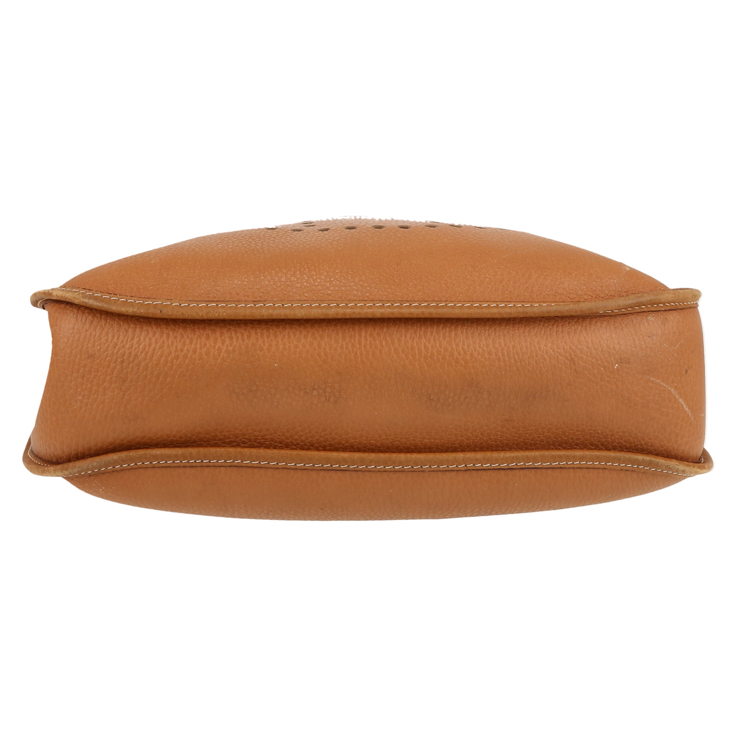 Borsa a tracolla Hermès  Evelyne in pelle Ardenne gold - Detail D1