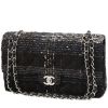 Chanel  Timeless Classic handbag  in black and grey tweed - 00pp thumbnail