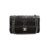 Sac à main Chanel  Timeless Classic en tweed noir et gris - 360 thumbnail