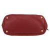 Prada   handbag  in burgundy grained leather - Detail D1 thumbnail