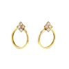 Cartier Inde Mystérieuse earrings for non pierced ears in yellow gold and diamonds - 00pp thumbnail
