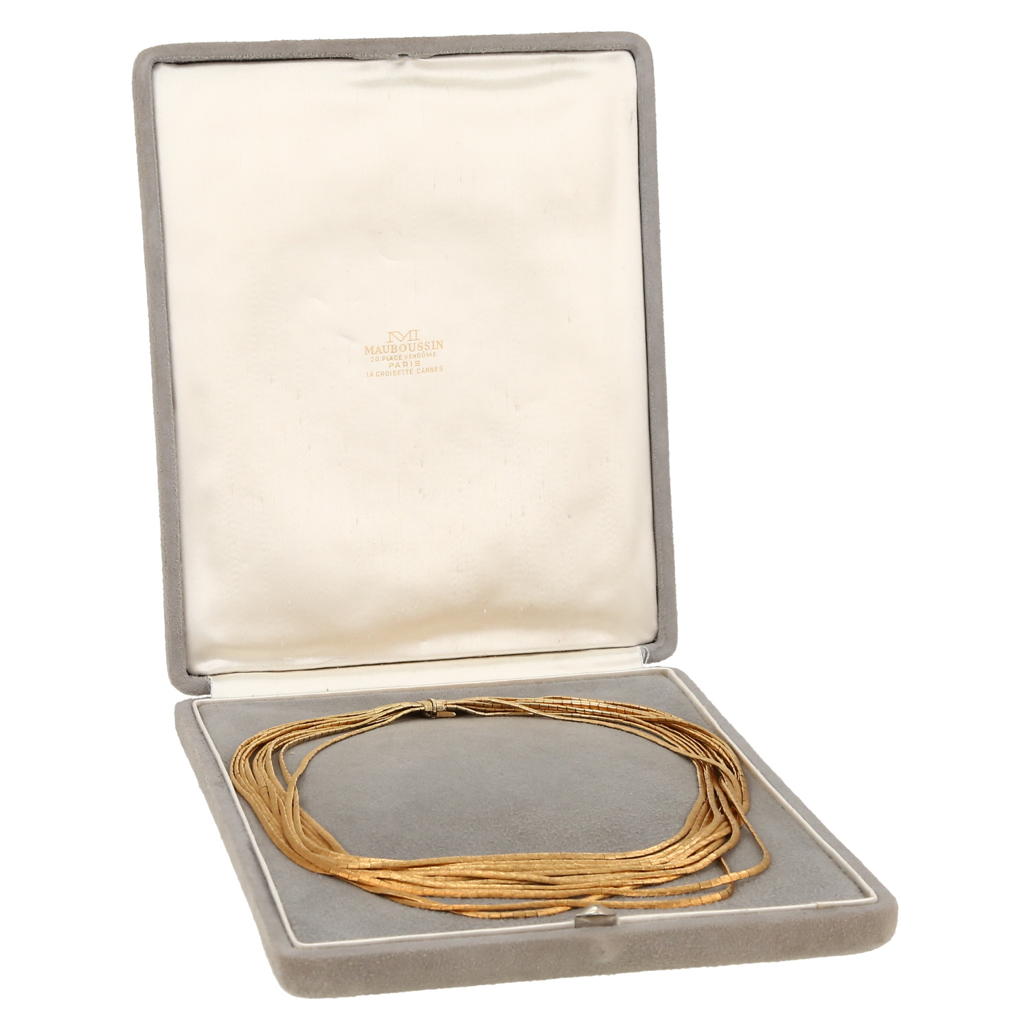 Mauboussin   1960's necklace in yellow gold - Detail D2