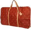 Porta abiti Louis Vuitton  America's Cup in tela monogram cerata rossa e pelle naturale - 00pp thumbnail