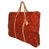 Porta abiti Louis Vuitton  America's Cup in tela monogram cerata rossa e pelle naturale - Detail D2 thumbnail