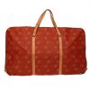 Porta abiti Louis Vuitton  America's Cup in tela monogram cerata rossa e pelle naturale - Detail D5 thumbnail