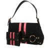 Gucci  Mors handbag  in black and pink logo canvas  and black leather - 00pp thumbnail