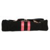 Gucci  Mors handbag  in black and pink logo canvas  and black leather - Detail D1 thumbnail