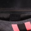 Gucci  Mors handbag  in black and pink logo canvas  and black leather - Detail D2 thumbnail