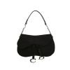 Dior  Saddle handbag  in black canvas  and black patent leather - 360 thumbnail