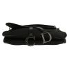 Bolso de mano Dior  Saddle en lona negra y charol negro - Detail D1 thumbnail