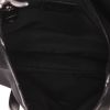 Bolso de mano Dior  Saddle en lona negra y charol negro - Detail D3 thumbnail