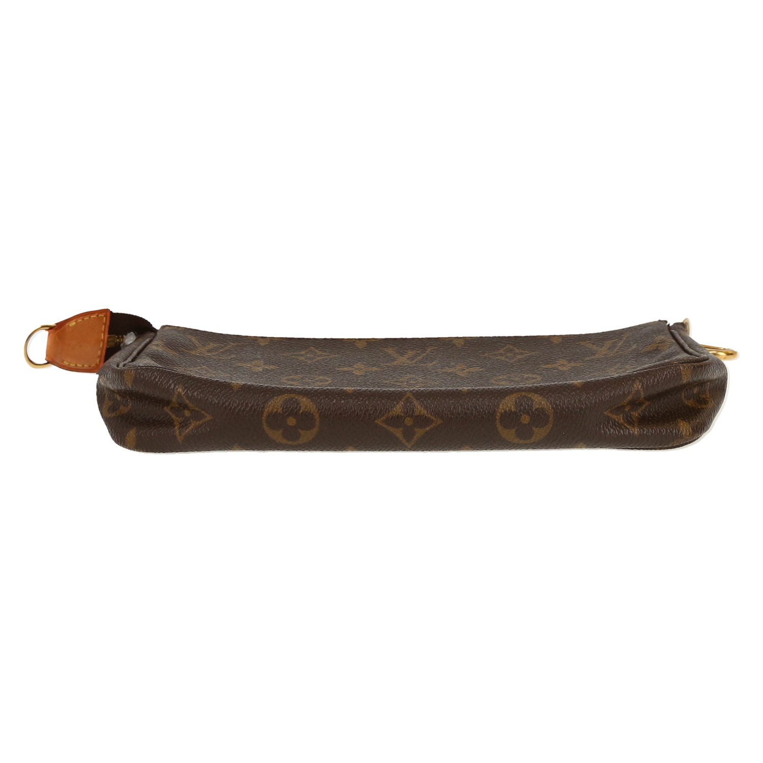 Sac/pochette Louis Vuitton  Pochette accessoires en toile monogram marron et cuir naturel - Detail D1