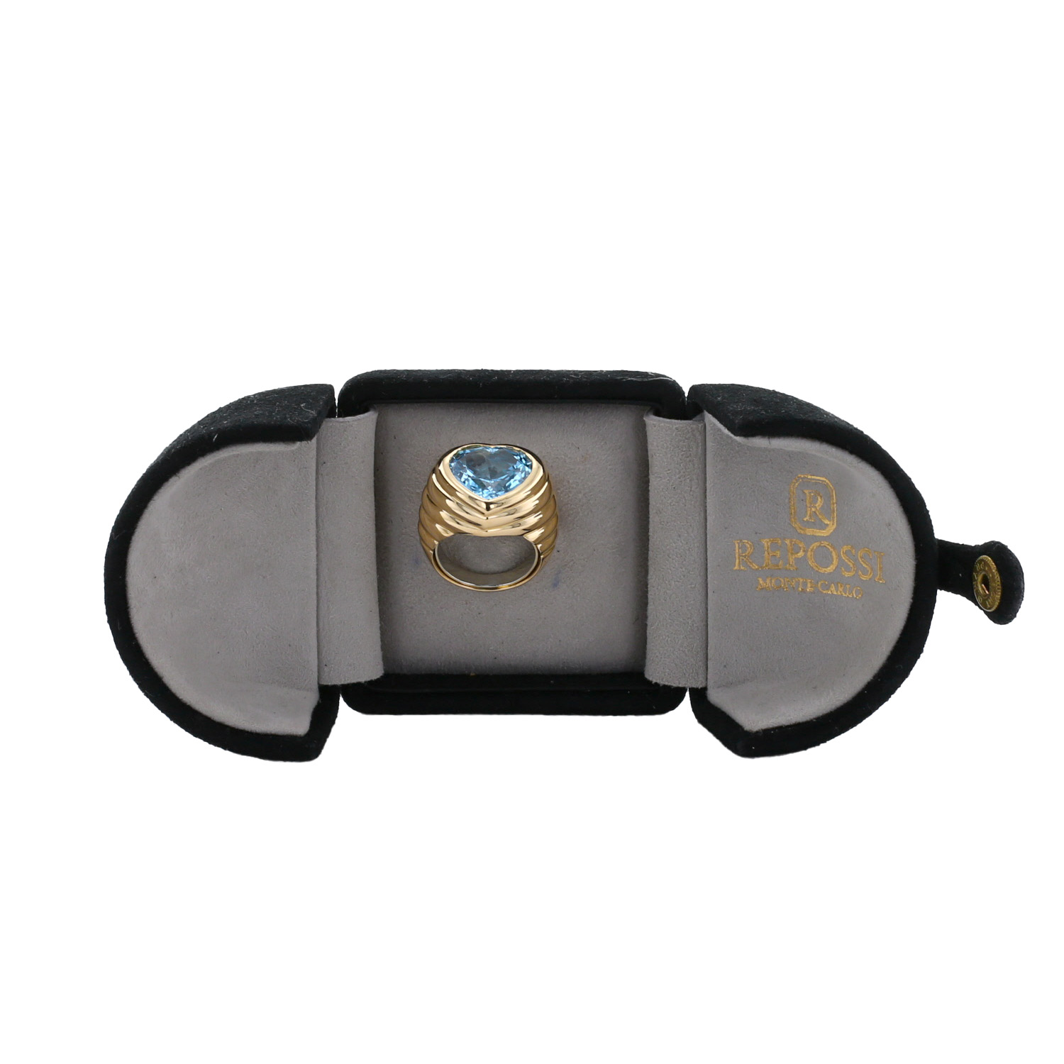 Repossi   1980's ring in yellow gold and topaz - Detail D2