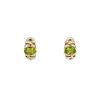 Vintage  small earrings in yellow gold, peridots and diamonds - 00pp thumbnail