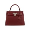 Hermès  Kelly 28 cm handbag  in burgundy Madame calfskin - 360 thumbnail