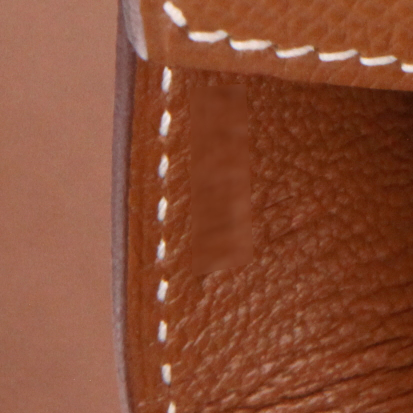 Bolso de mano Hermès  Birkin 30 cm en cuero epsom color oro - Detail D4