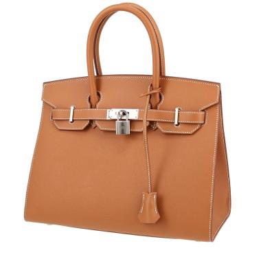 Sac à main Hermès  Birkin 30 cm en cuir epsom gold