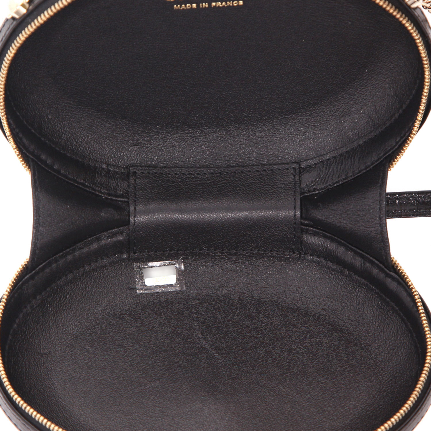 Borsa a tracolla Chanel   in pelle nera - Detail D3