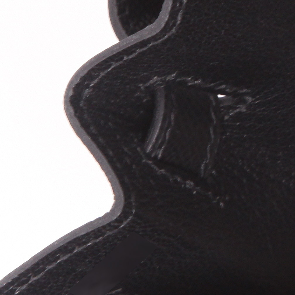 Hermès  Kelly 28 cm handbag  in black epsom leather - Detail D4