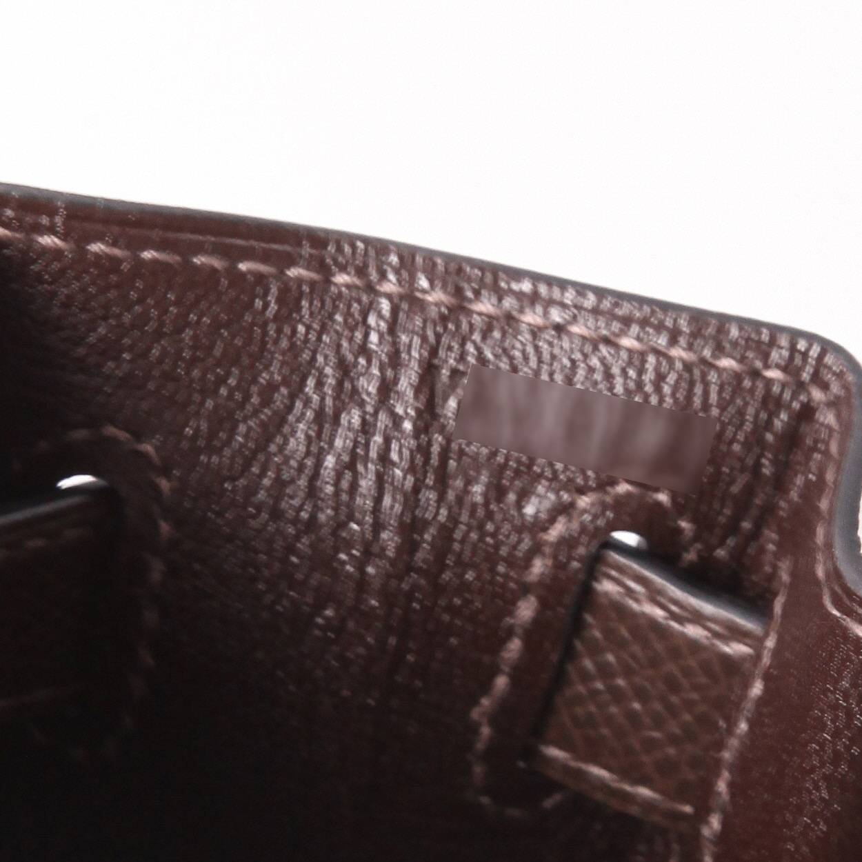 Borsa Hermès  Kelly 28 cm in pelle Epsom marrone - Detail D4