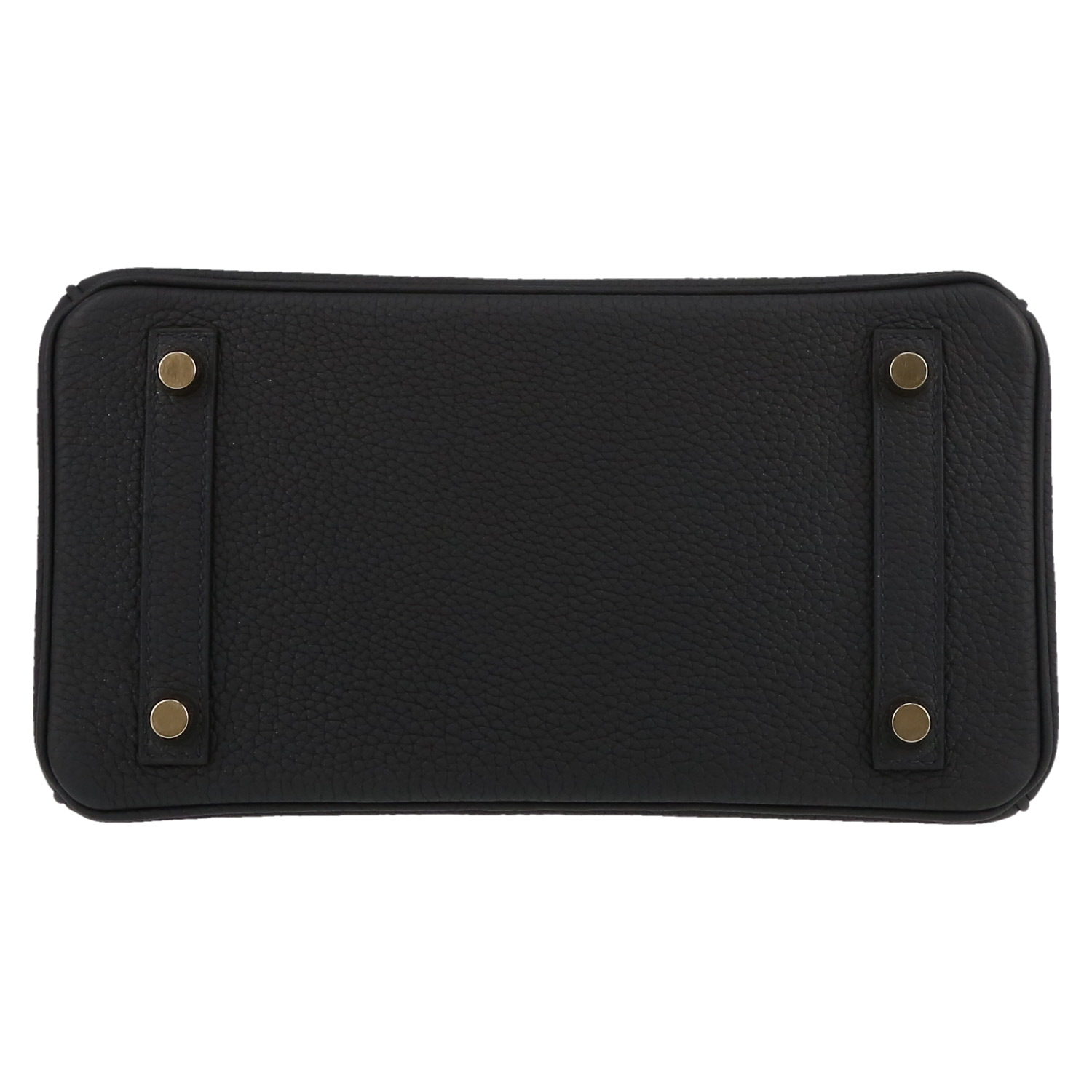 Sac à main Hermès  Birkin 25 cm en cuir togo Bleu Caban - Detail D1