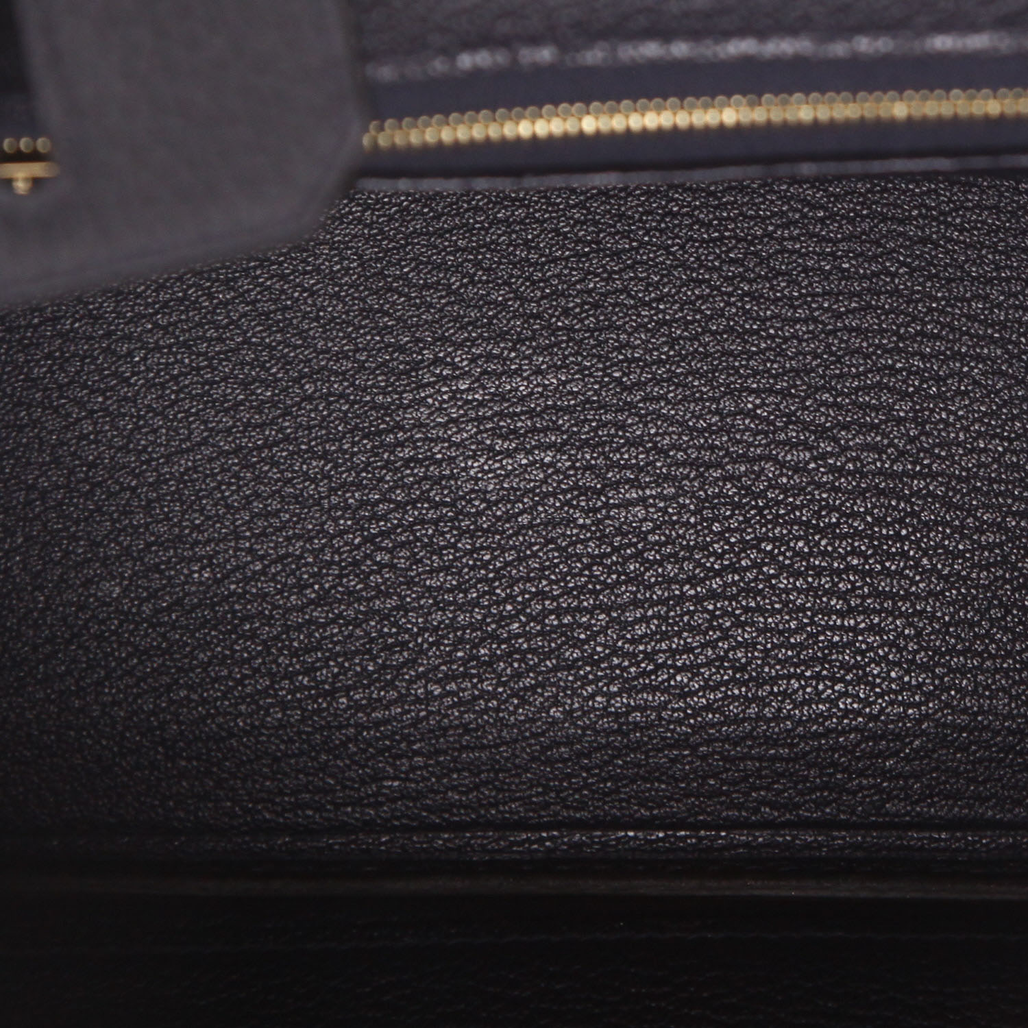 Bolso de mano Hermès  Birkin 25 cm en cuero togo Bleu Caban - Detail D3