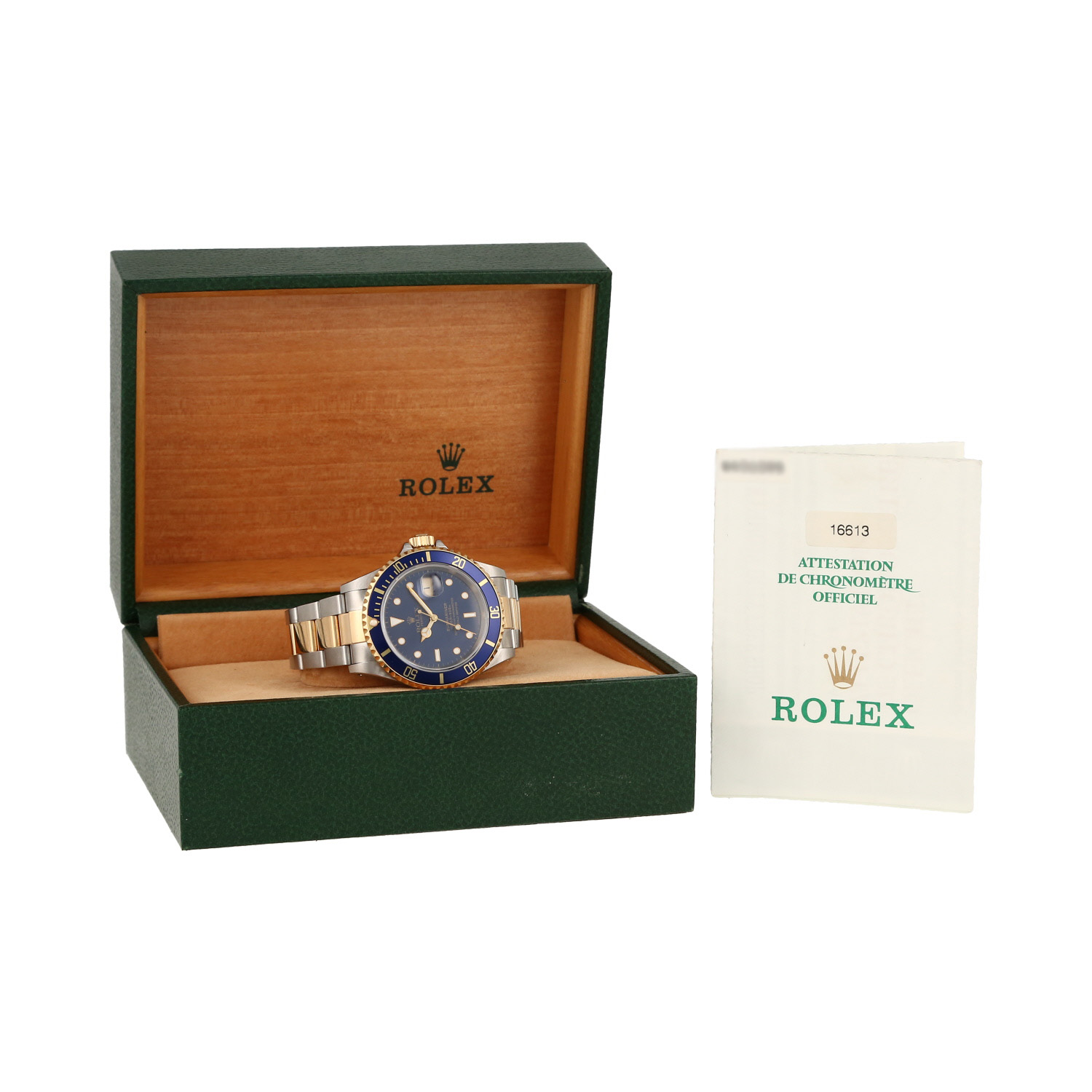 Montre Rolex Submariner Date en or et acier Ref: Rolex - 16613  Vers 1997 - Detail D2