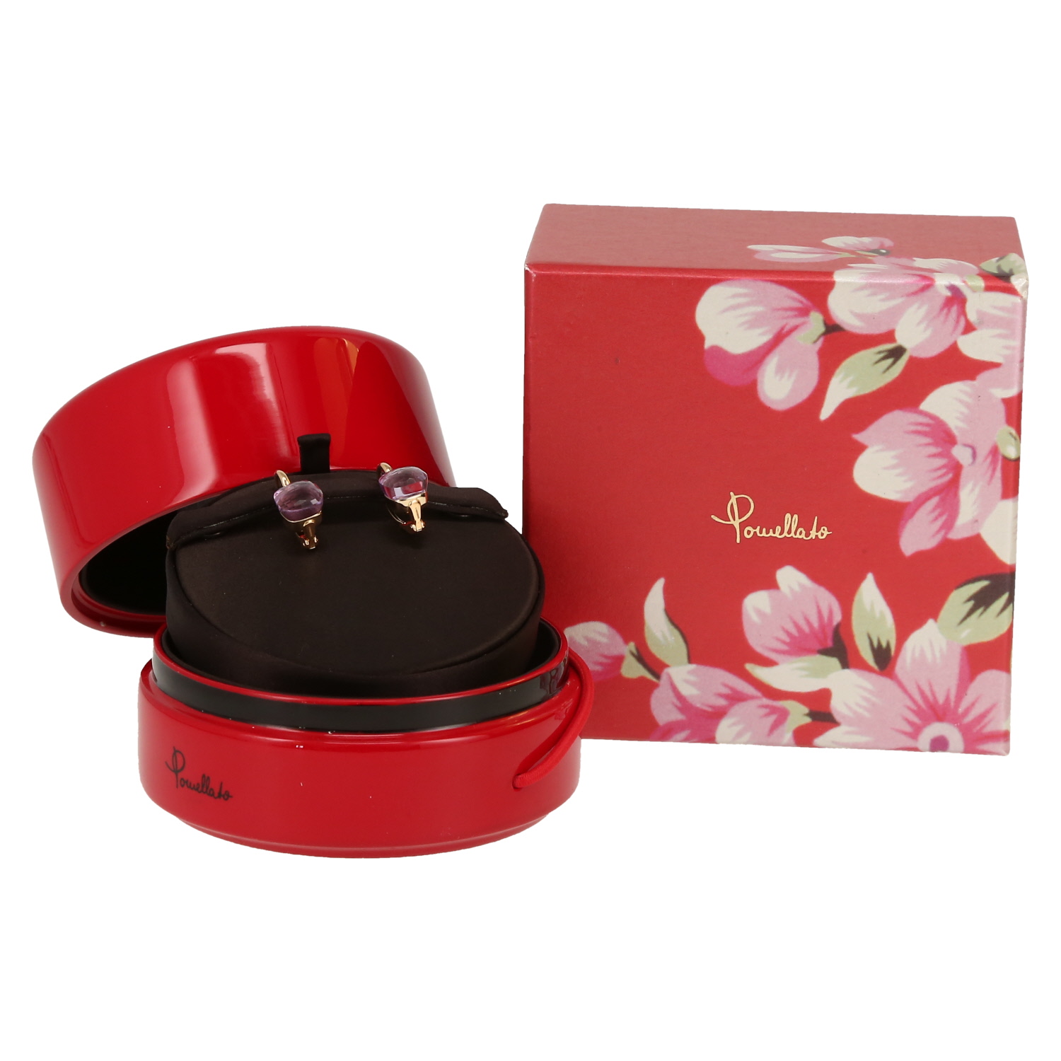 Orecchini Pomellato Nudo in oro rosa e ametista - Detail D2