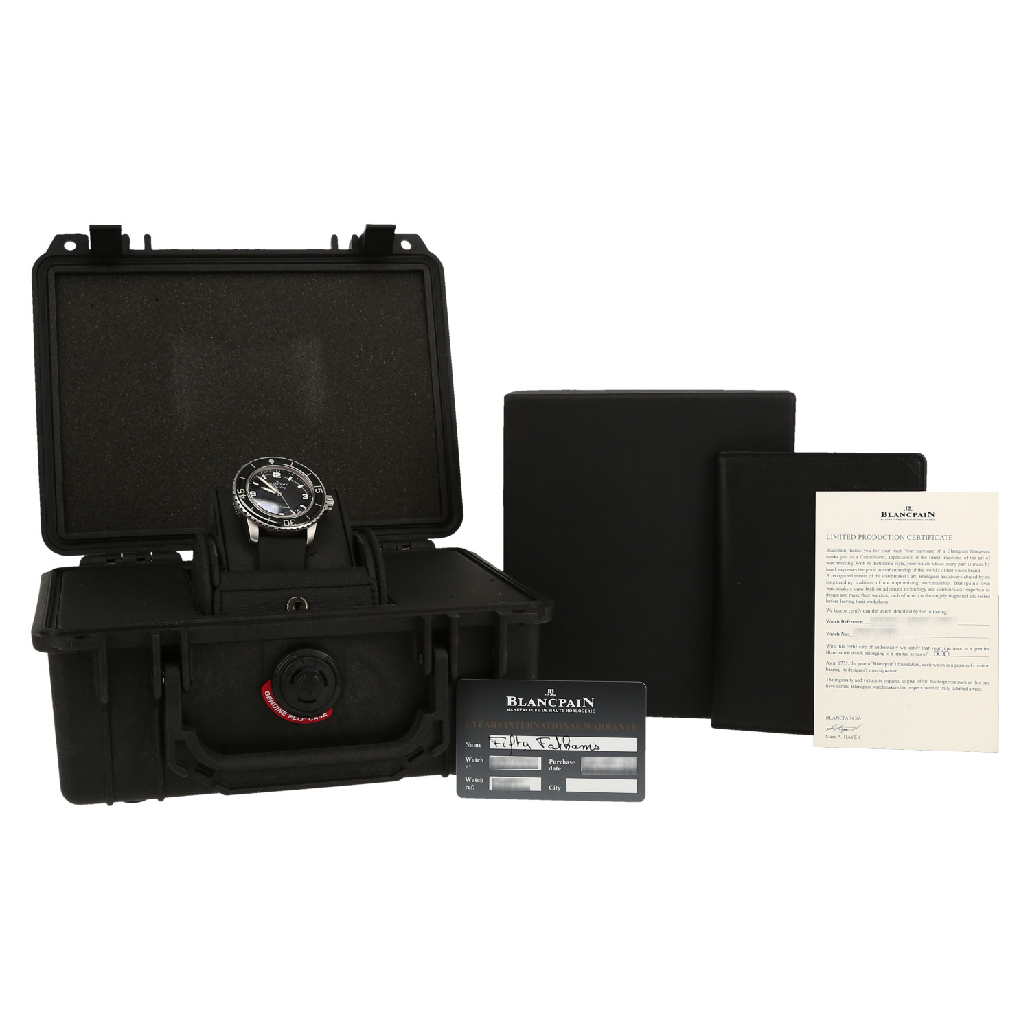 Reloj Blancpain Fifty Fathoms "Aqua Lung" limited edition de acero Ref: 5015  Circa 2014 - Detail D2