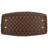 Bolso de mano Louis Vuitton  Trevi en lona a cuadros ébano y cuero marrón - Detail D1 thumbnail