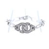 Bracelet Dinh Van Menottes R15 en or blanc et diamants - 360 thumbnail