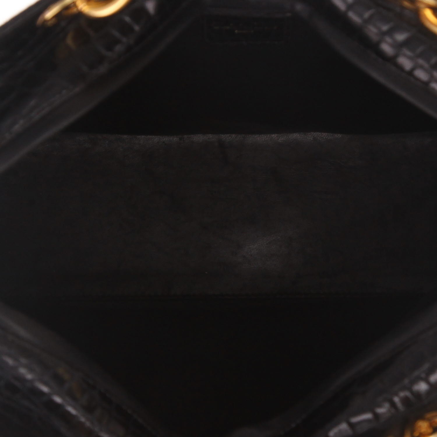 Borsa Dior  Lady Dior modello grande  in coccodrillo nero - Detail D3