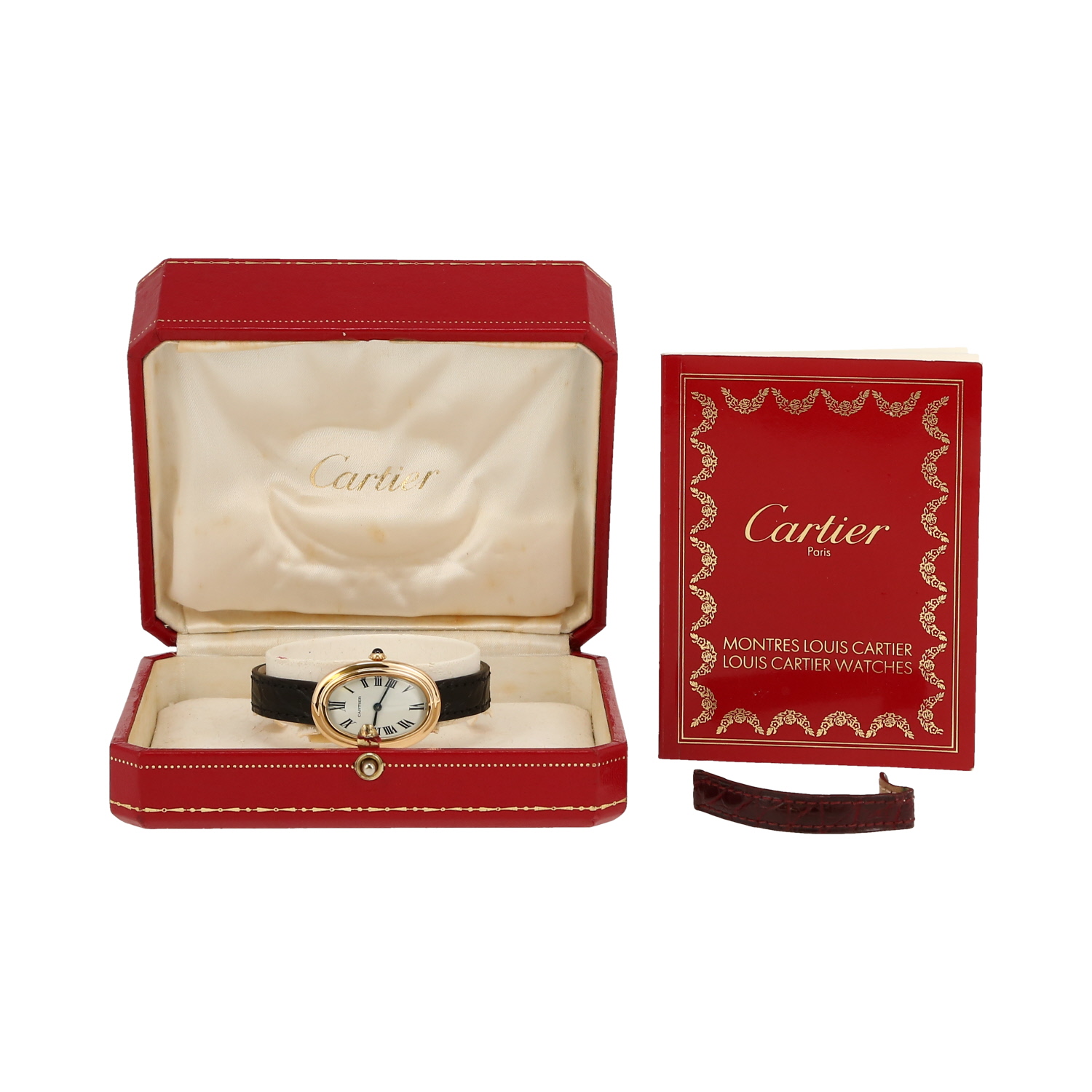 Cartier Baignoire  in yellow gold Ref: Cartier - 7809  Circa 1990 - Detail D2