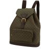 Louis Vuitton  Montsouris backpack  in green monogram canvas  and brown leather - 00pp thumbnail