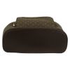 Louis Vuitton  Montsouris backpack  in green monogram canvas  and brown leather - Detail D1 thumbnail