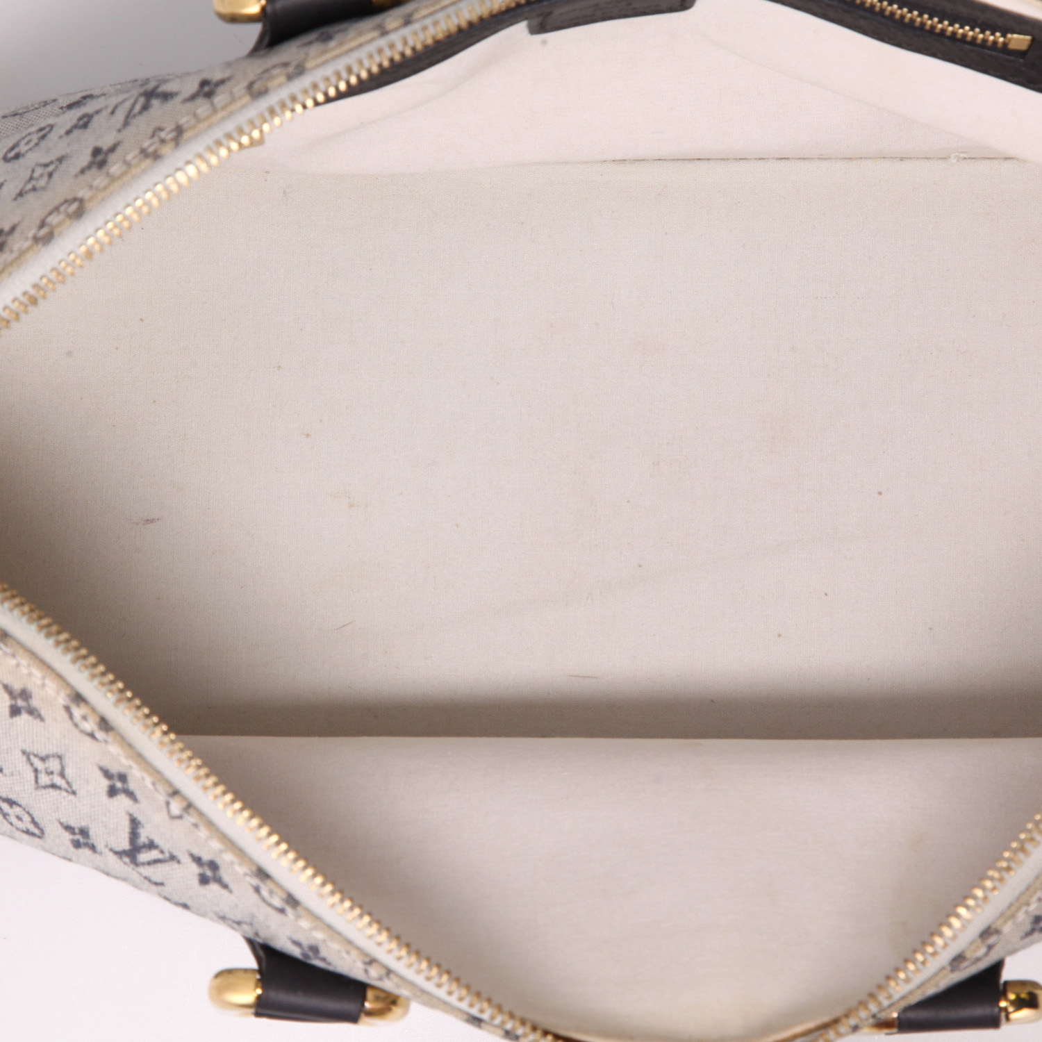 Borsa Louis Vuitton  Alma in tela monogram grigia e pelle nera - Detail D3