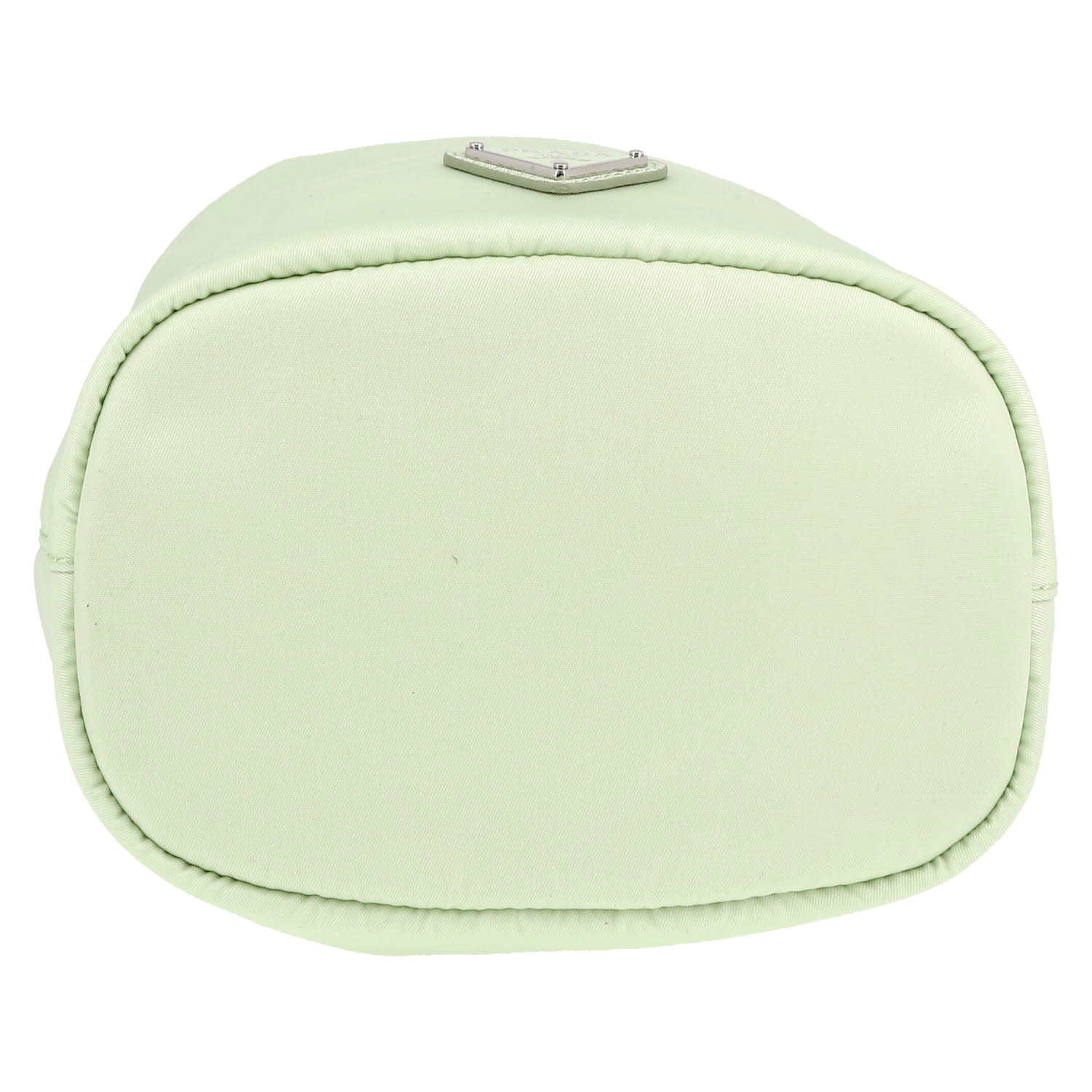 Sac à main Prada   en toile vert-d'eau et cuir vert-d'eau - Detail D1