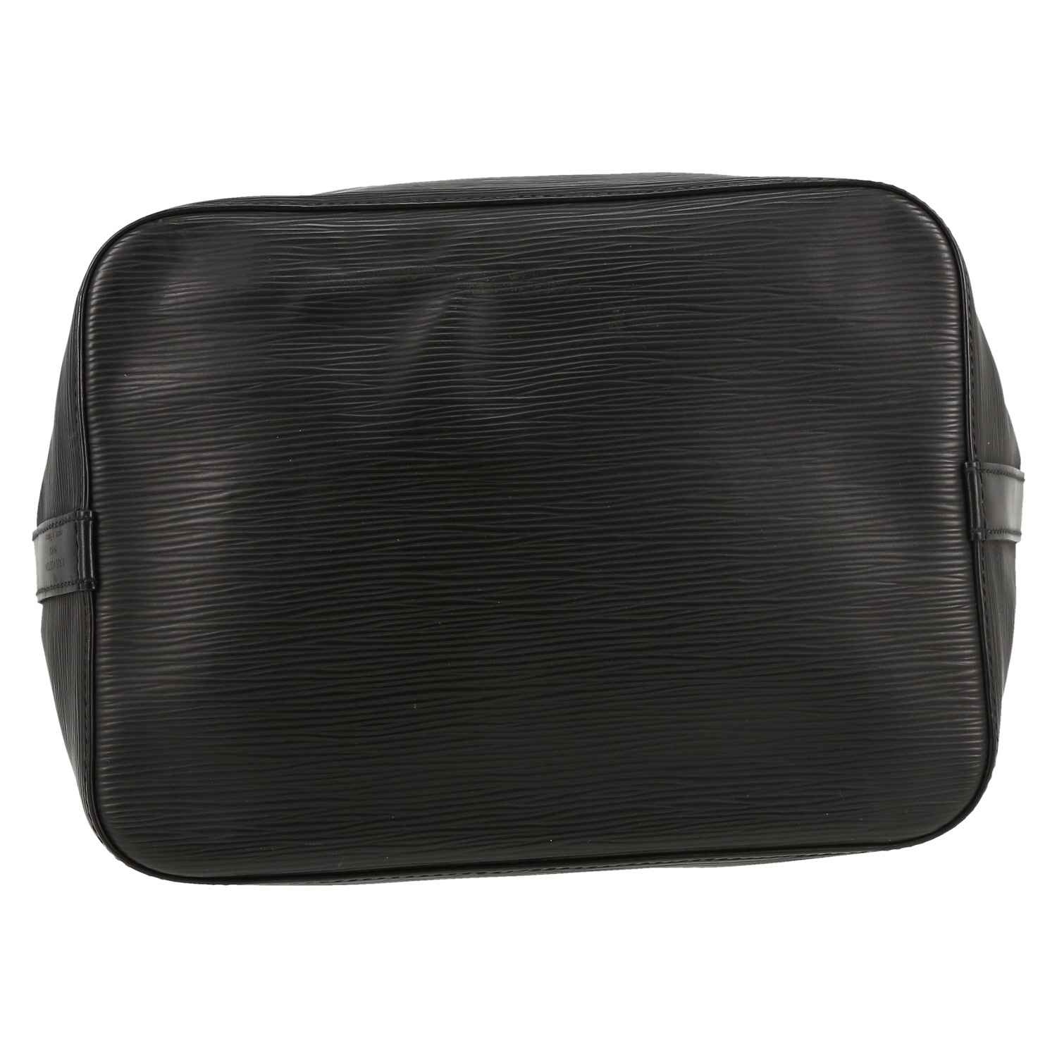 Louis Vuitton  Noé shopping bag  in black epi leather  and natural leather - Detail D1