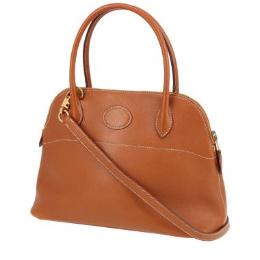 Hermès  Bolide 25 cm handbag  in gold Courchevel leather