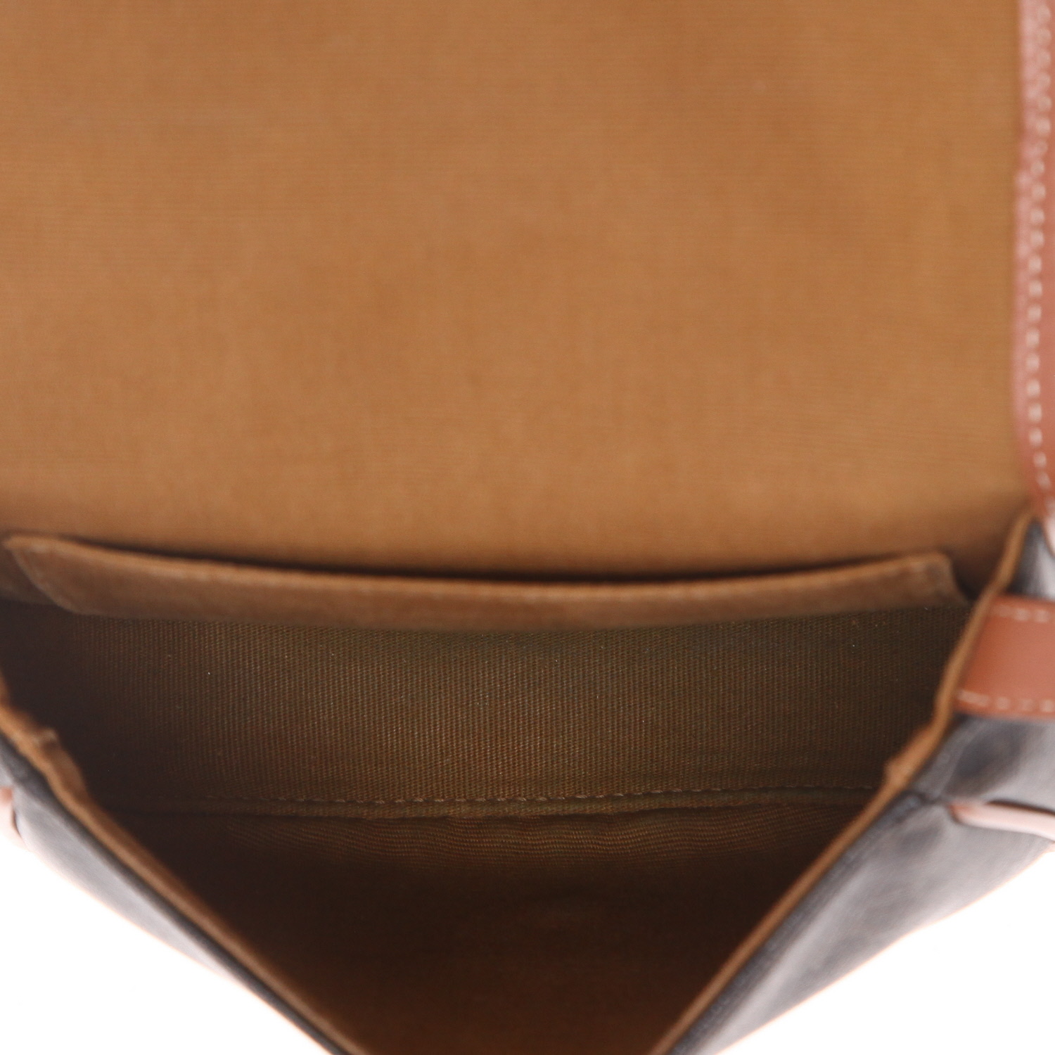 Bolso bandolera Celine   en lona monogram y cuero marrón - Detail D3
