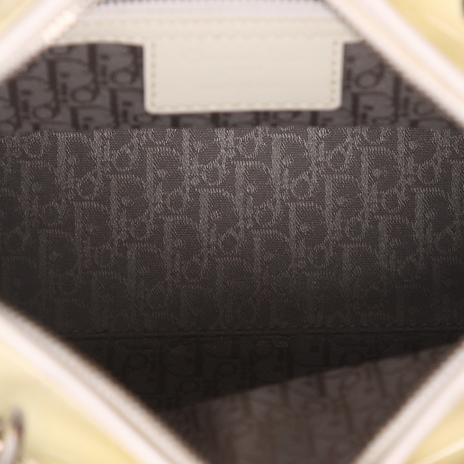 小物 DIOR Dior Lucky Dway Slide Embroidered Cotton and White