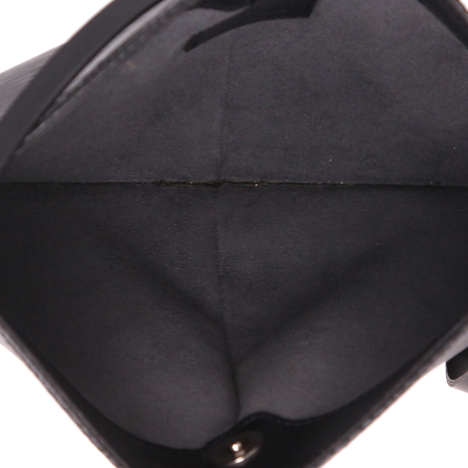 Sac à main Louis Vuitton  Demi Lune en cuir épi noir - Detail D3