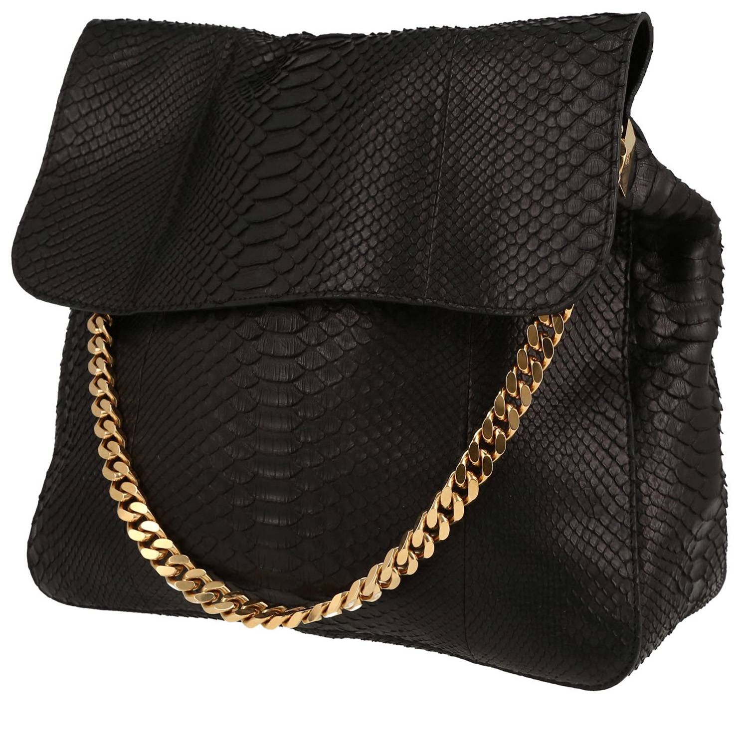 Handbag In Black Python
