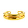 Bracelet ouvert Zolotas  en or jaune 22 carats - 360 thumbnail