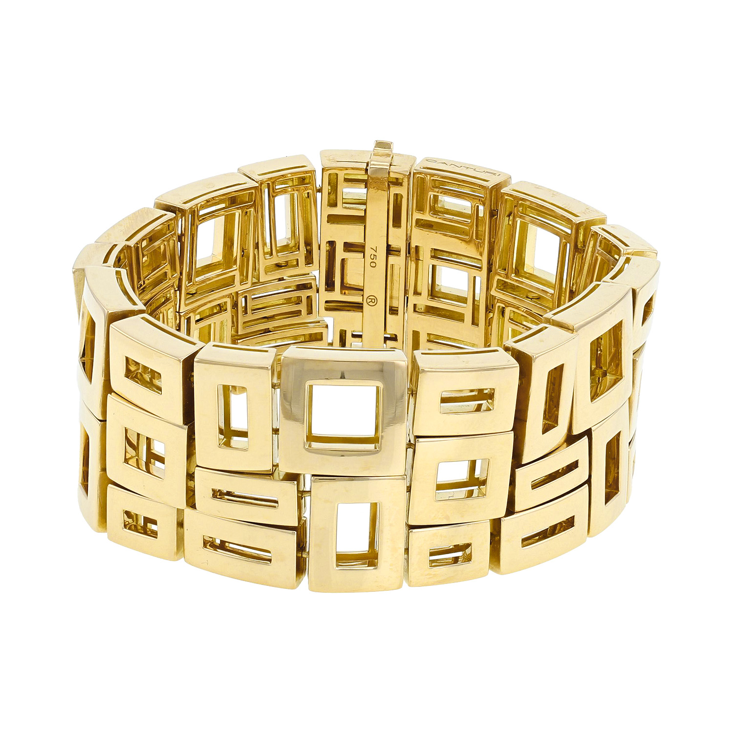 Bracciale  semi-mobile Vintage  in oro giallo - 00pp