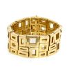 Half-articulated Vintage   1980's bracelet in yellow gold - 360 thumbnail