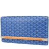 Goyard   pouch  in blue Goyard canvas  and wood - 00pp thumbnail